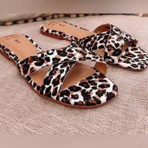 Express Leopard Print Sandals